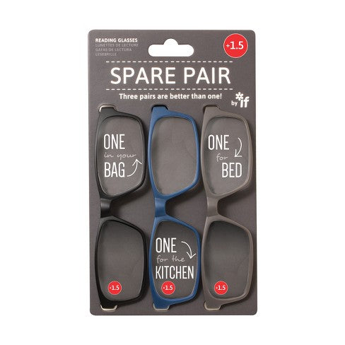 READING GLASSES SET OF 3 +1.5